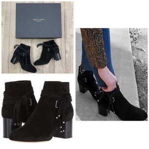 Rag & Bone Dalia Il Black Suede Booties